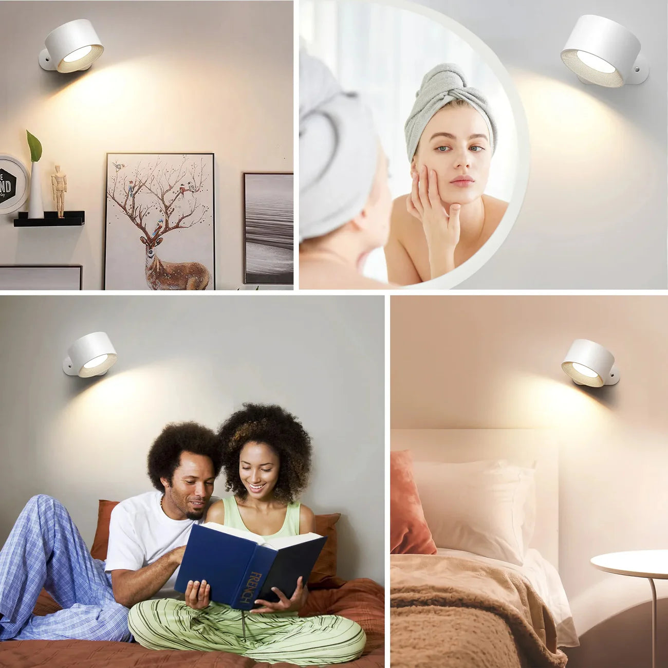 Homey Spot I Kabellose LED-Wandleuchte mit Dimmfunktion